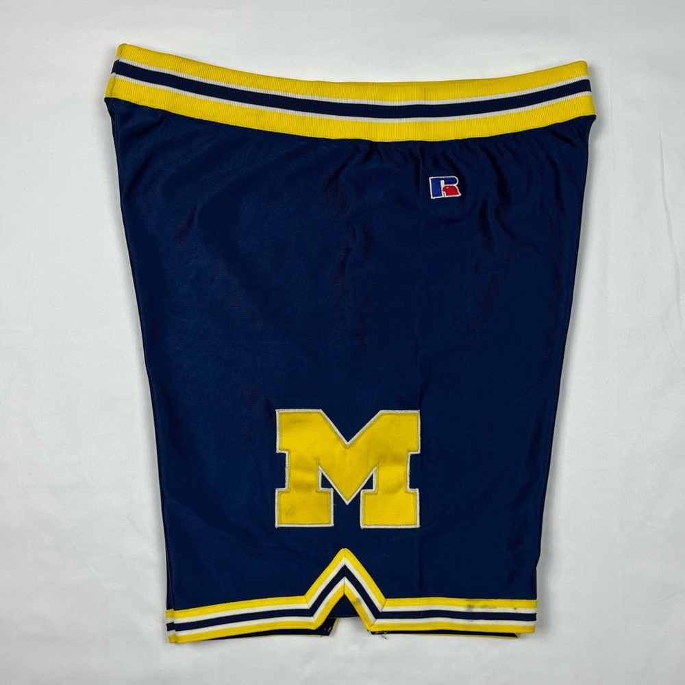 Vtg Russell Michigan Wolverines Mens Basketball Shorts Sz 40 Fab 5 Team Issue B2